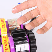 テープカッター 35mm 46mm テープディスペンサー 同じ長さ 一定 裁断 便利アイテム セロハンテープ セロテープ 手回し 半自動 簡単 梱包 滑り止め 事務用品 ペン立て ペンスタンド 文房具