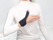 親指用サポーター 単品 無地 黒 マジック テープ スポーツ 運動 通気 男女兼用 ユニセックス メンズ レディース 男性用 女性用