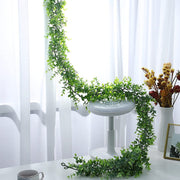 フェイクグリーン 人工観葉植物 180cm 造花 DIY ユーカリ つる ロング 装飾 室内 屋内装飾 葉っぱ 飾り おしゃれ インテリア