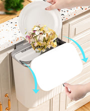 キッチン用ゴミ箱 ダストボックス 吊り下げ式 フタ付き スライド式 机下収納 キッチン シンク 扉 密封 コバエ対策 耐久性 トイレ 寝室 リビング