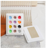 ネイル用パレット カラーパレット ミキシング ミキシングパレット ネイル用品 ネイルアート ジェルネイル 蓋 蓋付き ふた ネイルツール