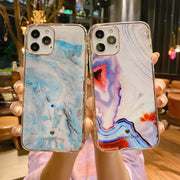 iPhoneケース スマートフォンケース スマホ カバー 背面保護 ハードケース アイフォン アイフォーン マーブル まだら おしゃれ 可愛い カラフル クリア iPhone13 Pro ProMax mini 12 11 X XS XR XSMax 8Plus 8 7Plus 7 SE スマートフォンアクセサリー