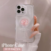 iPhoneケース iPhoneカバー スマホケース クリア 透明 リボン ソフト 15 14 13 Pro ProMax Plus かわいい おしゃれ 傷防止 背面保護