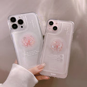 iPhoneケース iPhoneカバー スマホケース クリア 透明 リボン ソフト 15 14 13 Pro ProMax Plus かわいい おしゃれ 傷防止 背面保護