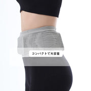 ランニングポーチ ウエストポーチ ランニングバッグ レディース メンズ 男女兼用 伸縮性 伸びる フィット感 360 メッシュ 小物入れ スポーツ マラソン ジョギング  無地