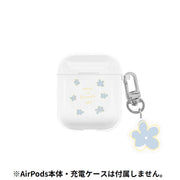 AirPods エアーポッズ ケース カバー チャーム付き TPU 透明 クリア 夏 春 海 オーシャン 貝殻 空 ソフト 保護 耐衝撃 イヤホン収納 おしゃれ AirPods第1 第2世代 AirPods第3世代 AirPodsPro
