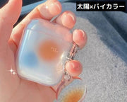 AirPods エアーポッズ ケース カバー チャーム付き TPU 透明 クリア 夏 春 海 オーシャン 貝殻 空 ソフト 保護 耐衝撃 イヤホン収納 おしゃれ AirPods第1 第2世代 AirPods第3世代 AirPodsPro
