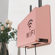 ルーター収納ボックス 壁掛け Wifi ケーブルボックス Wifi機器収納ルーター シンプル ロゴ 配線整理 スッキリ 整理整頓 かわいい おしゃれ 浮かせる収納