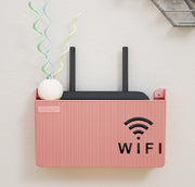 ルーター収納ボックス 壁掛け Wifi ケーブルボックス Wifi機器収納ルーター シンプル ロゴ 配線整理 スッキリ 整理整頓 かわいい おしゃれ 浮かせる収納