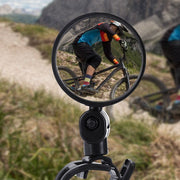 自転車用ミラー バックミラー サイドミラー サイクルミラー バーエンドミラー 凸レンズ 360度回転 角度調節可能 後方確認 簡単取付 便利 鏡