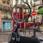 自転車用ミラー バックミラー サイドミラー サイクルミラー バーエンドミラー 凸レンズ 360度回転 角度調節可能 後方確認 簡単取付 便利 鏡