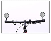 自転車用ミラー バックミラー サイドミラー サイクルミラー バーエンドミラー 凸レンズ 360度回転 角度調節可能 後方確認 簡単取付 便利 鏡