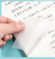 クリア付箋 単品 1冊 透ける付箋 半透明 50枚 ふせん メモ 勉強 学習 仕事 オフィス 事務 トレース トレーシングペーパー 追記 写し絵 マーキング とうめい すける 覚書 読書 おしゃれ シンプル 文房具