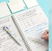 クリア付箋 単品 1冊 透ける付箋 半透明 50枚 ふせん メモ 勉強 学習 仕事 オフィス 事務 トレース トレーシングペーパー 追記 写し絵 マーキング とうめい すける 覚書 読書 おしゃれ シンプル 文房具