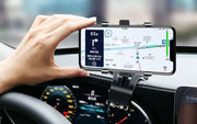車用スマホホルダー 車載ホルダー スマートフォン クリップ式 挟む ダッシュボード サンバイザー ルームミラー 角度調節 360度回転 便利 簡単設置 車用品 カー用品 カーアクセサリー