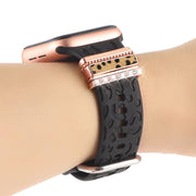 バンドチャーム 5個セット applewatch用 アップルウォッチ用 スマートウォッチアクセサリー チャーム ハート ヒョウ柄 ラインストーン ロゴ おしゃれ かわいい