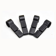 ヘルメットホルダー  固定ホルダー 4個セット 着脱簡単 ヘルメットクリップ ヘルメットライトホルダー フック 後付け ヘッドライトクリップ ヘルメットアクセサリー