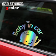 カーステッカー 車用シール 車用ステッカー 赤ちゃん乗ってます Baby in car ベビーインカー デカール デコレーション 注意喚起 セーフティー 安全 カー用品 かわいい おしゃれ 外装