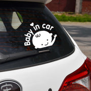 カーステッカー 車用シール 車用ステッカー 赤ちゃん乗ってます Baby in car ベビーインカー デカール デコレーション 注意喚起 セーフティー 安全 カー用品 かわいい おしゃれ 外装