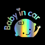 カーステッカー 車用シール 車用ステッカー 赤ちゃん乗ってます Baby in car ベビーインカー デカール デコレーション 注意喚起 セーフティー 安全 カー用品 かわいい おしゃれ 外装