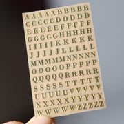 金属ステッカー アルファベット 数字 キャンドル 石膏 転写 ハンドメイド ラッピング デコレーション おしゃれ