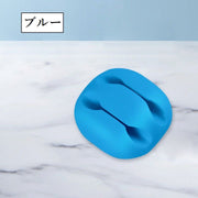 ケーブルホルダー 2穴 同色3個セット USBケーブル 充電ケーブル 充電コード パソコン周辺機器 イヤホン スマートフォン タブレット 配線 電源コード 収納 整理整頓 はめ込み 便利 コンパクト 省スペース スタイリッシュ カラバリ豊富