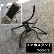 スマートフォンホルダー アクセサリーマウントホルダー 固定 スマホホルダー フレキシブルスタンド スマホスタンド 車 カーナビ 自転車 テーブル ベット デスク iPhone iPod Touch アンドロイド スタンド 屋外 野外 自撮り 三脚 スマホアクセサリー カラー豊富 カラフル レッド イエロー ブルー ホワイト ブラック