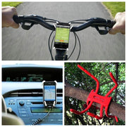 スマートフォンホルダー アクセサリーマウントホルダー 固定 スマホホルダー フレキシブルスタンド スマホスタンド 車 カーナビ 自転車 テーブル ベット デスク iPhone iPod Touch アンドロイド スタンド 屋外 野外 自撮り 三脚 スマホアクセサリー カラー豊富 カラフル レッド イエロー ブルー ホワイト ブラック