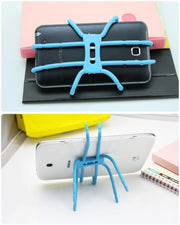 スマートフォンホルダー アクセサリーマウントホルダー 固定 スマホホルダー フレキシブルスタンド スマホスタンド 車 カーナビ 自転車 テーブル ベット デスク iPhone iPod Touch アンドロイド スタンド 屋外 野外 自撮り 三脚 スマホアクセサリー カラー豊富 カラフル レッド イエロー ブルー ホワイト ブラック