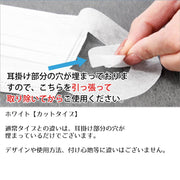 不織布マスク 使い捨てマスク 50枚入り プリーツ式 白 レギュラーサイズ 大人用 耳が痛くなりにくい 幅広 平ひも ウイルス対策 飛沫 防塵 3層構造 男女兼用 ユニセックス レディース メンズ 女性用 男性用 婦人用 紳士用 50枚セット ホワイト