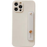 iPhone用ケース スマホケース スマホカバー 耐衝撃 落下防止 シリコン 持ち手 ソフト 背面保護 傷防止 シンプル 無地 単色 アイフォン用