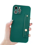 iPhone用ケース スマホケース スマホカバー 耐衝撃 落下防止 シリコン 持ち手 ソフト 背面保護 傷防止 シンプル 無地 単色 アイフォン用