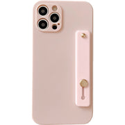iPhone用ケース スマホケース スマホカバー 耐衝撃 落下防止 シリコン 持ち手 ソフト 背面保護 傷防止 シンプル 無地 単色 アイフォン用