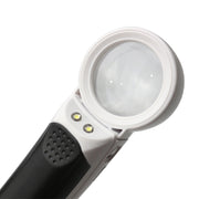 ルーペ 拡大鏡 虫眼鏡 虫めがね 小型 16倍 LEDライト付き 光る 携帯 コンパクト 持ち歩き 便利 読書 新聞 観察 趣味 作業