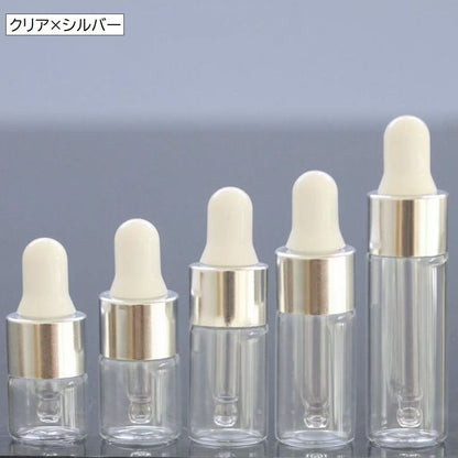 スポイトボトルグラス 詰替容器 同色3本セット 透明 半透明 ガラス製 商品画像4