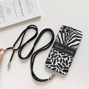 スマホネックホルダー スマホネックストラップ スマホアクセサリー ファッション雑貨 首掛け 肩掛け ロープ 紐 挟むだけ スマホ落下防止 スマホ紛失防止 無地 カラフル ブラック ピンク ブルー シンプル 可愛い キュート カジュアル ポップ