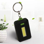ミニ懐中電灯 LEDライト COB キーリング付き キーホルダー 電池式 防水 コンパクト 小型 ポータブル アウトドア キャンプ 防災 ハンディライト