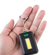 ミニ懐中電灯 LEDライト COB キーリング付き キーホルダー 電池式 防水 コンパクト 小型 ポータブル アウトドア キャンプ 防災 ハンディライト