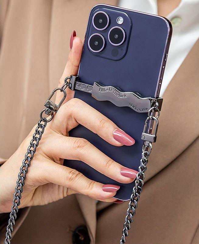 スマホクリップ スマホショルダーストラップ 携帯 調整可 ホルダー チェーンストラップ 商品画像3