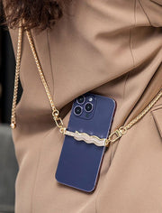 スマホクリップ スマホショルダーストラップ 携帯 調整可 ホルダー チェーンストラップ 挟むだけ 肩掛け 斜め掛け 首掛け 便利
