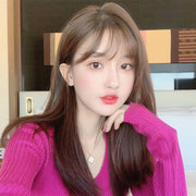 ウィッグ フルウィッグ ロング レディース 女性 婦人 ストレート かつら ネット付き 全頭 ナチュラル 自然 かわいい おしゃれ 前髪 コスプレ