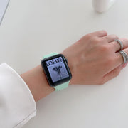 アップルウォッチ用 Apple Watch用 バンド 腕時計ベルト シリコン 交換 38 40 41 42 44 45mm くすみカラー