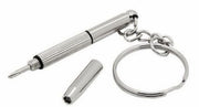 ミニドライバー メガネ用工具 多機能 精密 1本3役 プラス マイナス 六角 サングラス 眼鏡リペア 修理 調整 便利 リング付き
