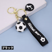 キーホルダー キーリング フットボール サッカー 飾り 目印 カッコいい おしゃれ 誕生日 プレゼント 贈り物 ギフト メンズ レディース キッズ ジュニア 子供
