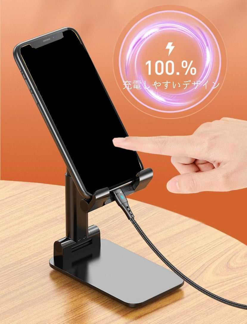 スマホスタンド 折りたたみ式 スマートフォンスタンド スマホホルダー 薄型 コンパクト 商品画像4