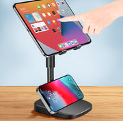スマホスタンド タブレットスタンド スマホホルダー スマートフォンスタンド スマホ立て 卓上 高さ調整可能 スマホ タブレット ホルダー デスク オンライン会議 動画撮影 シンプル