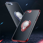 iPhoneケース フィンガーリング付き カバー スマホケース マグネット スタンド 車載ホルダー対応 傷防止 背面 カメラ保護 TPU クリアカラー 透明 ソフトシェル おしゃれ シンプル apple 13 12 11 ProMax mini X XSMax XR SE第二世代 8 7 6 plus アイフォン スマートフォン