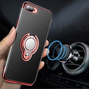 iPhoneケース フィンガーリング付き カバー スマホケース マグネット スタンド 車載ホルダー対応 傷防止 背面 カメラ保護 TPU クリアカラー 透明 ソフトシェル おしゃれ シンプル apple 13 12 11 ProMax mini X XSMax XR SE第二世代 8 7 6 plus アイフォン スマートフォン
