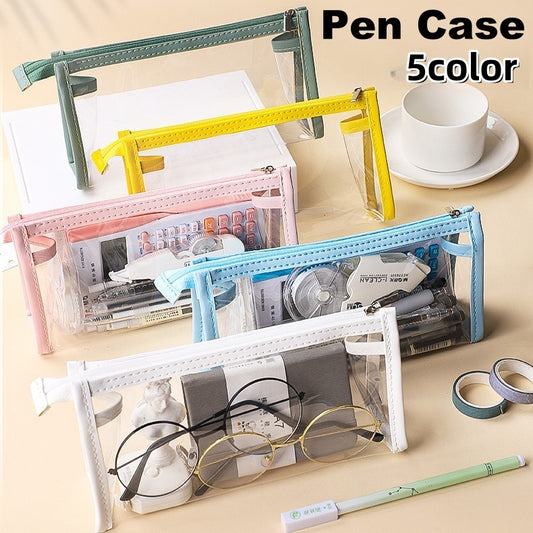 ペンケース 筆箱 文房具入れ ペン入れ クリア 透明 商品画像