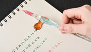 ペン置き ペンホルダー 同色2個セット ガラスペン 万年筆 ペンレスト 文房具 筆記用具 レトロ文具 筆休め 箸置き 箸ホルダー はし置き おしゃれ かわいい 上品 ギフト プレゼント 贈り物